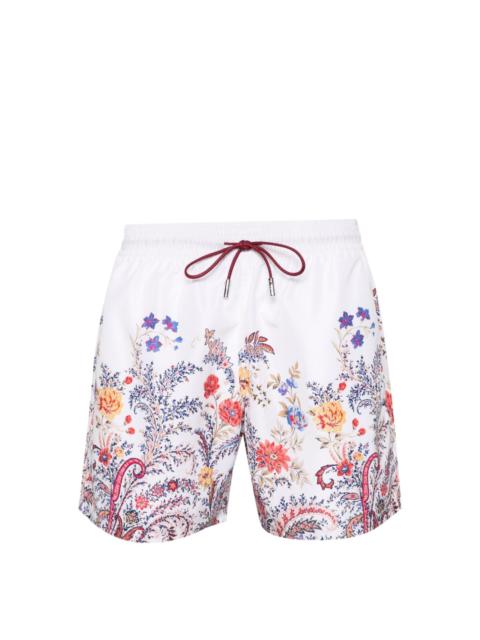 Etro floral-print swim shorts