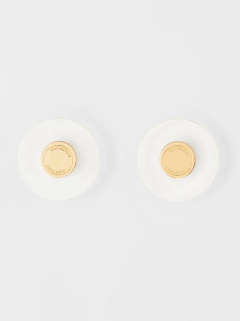 Burberry Resin and Gold-plated Earrings