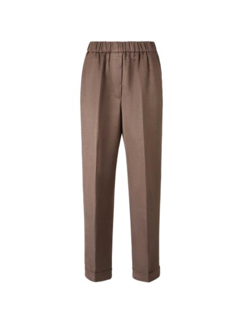 PESERICO elasticated-waist trousers