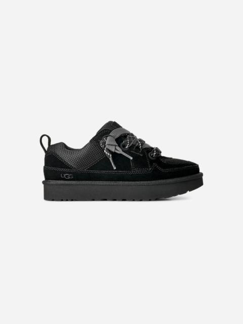 UGG ® Women's Lo Lowmel Suede/Textile/Recycled Materials Shoes in Black