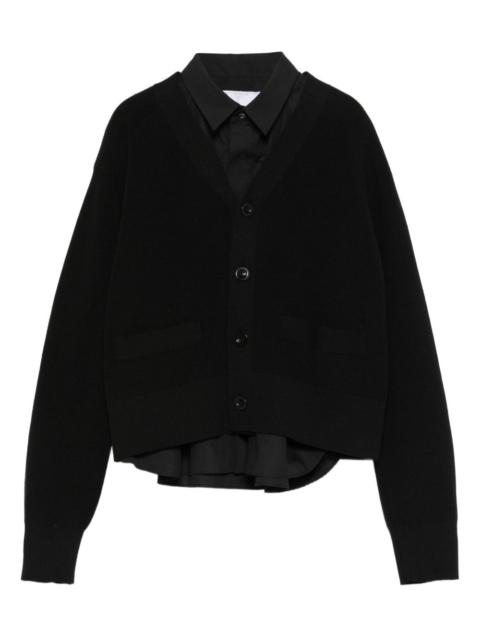 sacai button pocket knitwear
