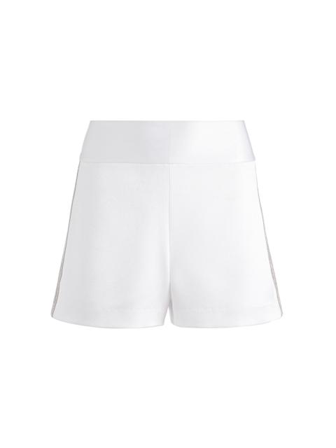 Alice + Olivia DONALD SHORT WITH CRYSTAL TRIM