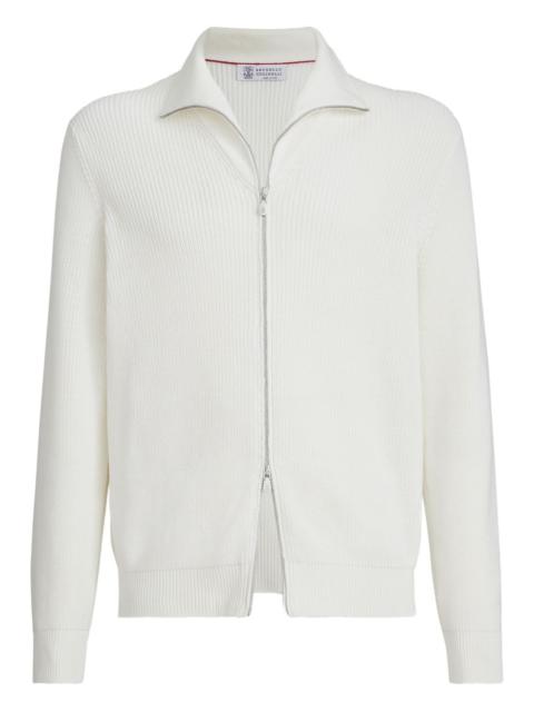 zip-fastening cardigan