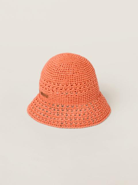 Miu Miu Woven fabric hat