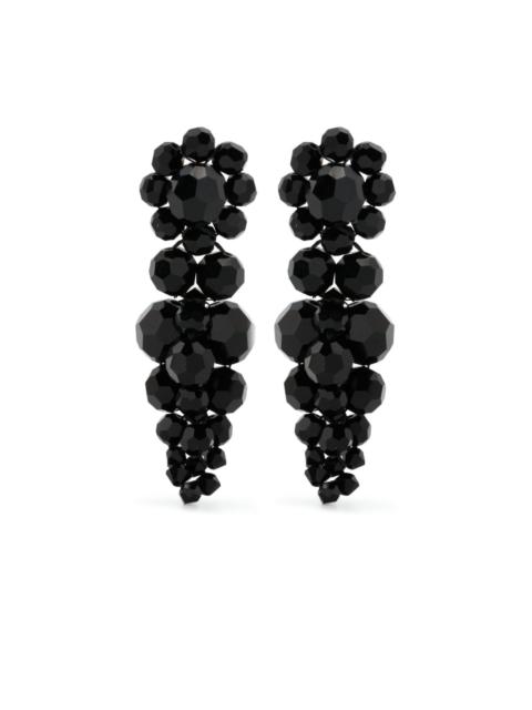 bead-emellished drop earrings