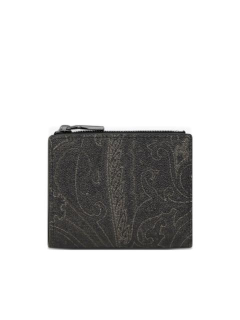 Etro paisley zip wallet