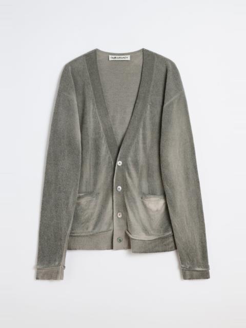 Our Legacy Parallel Cardigan Grey Spray Dye Cherub Wool