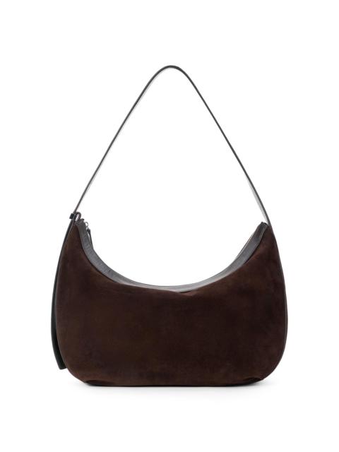 STAUD Women's Large Demy Suede Hobo Bag - Espresso