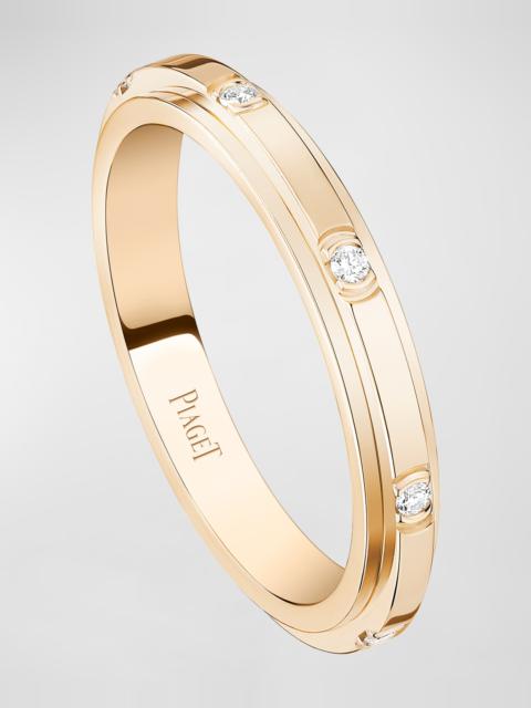 Piaget Possession 18K Rose Gold 8-Diamond Ring, EU 51 / US 5.75