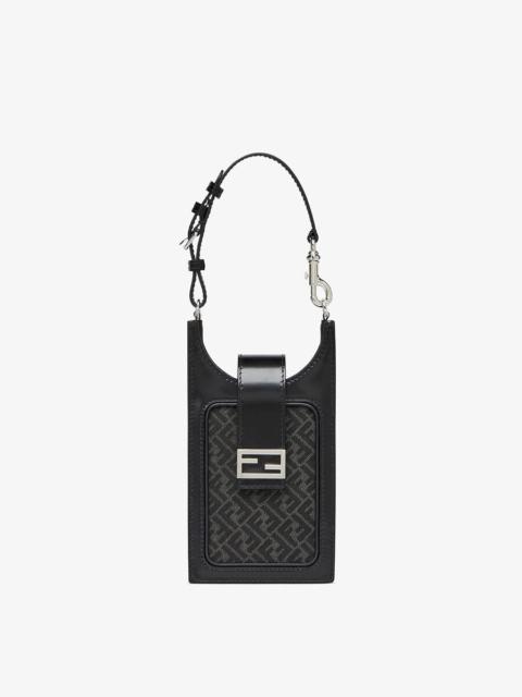 FENDI Gray fabric cell phone holder