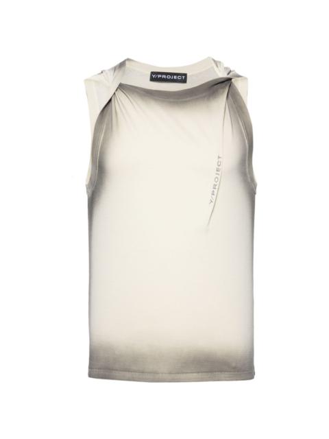 Y/Project Twisted Shoulder cotton tank top