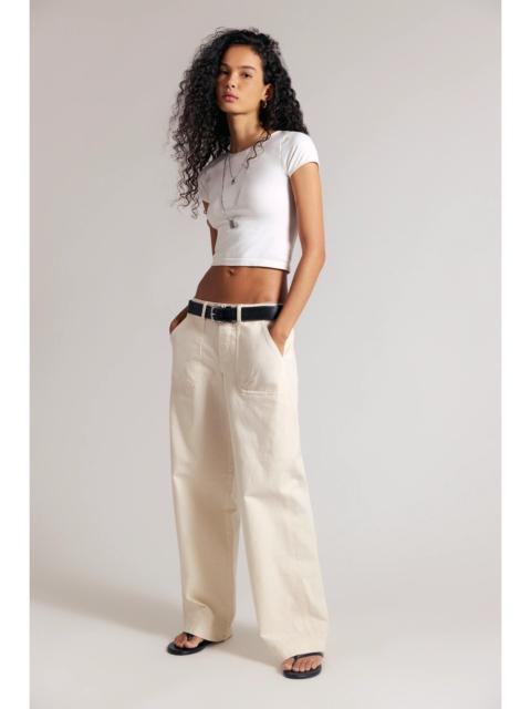 FREE PEOPLE We The Free Yours Truly Low-Rise Cargo Chino Pants