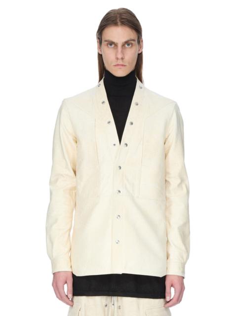 Rick Owens Off-White Concordians Larry Fogpocket Leather Jacket
