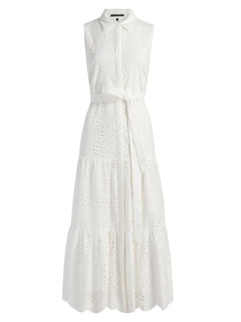 KOBI HALPERIN Women's Camila Embroidered Eyelet Midi-Dress - White