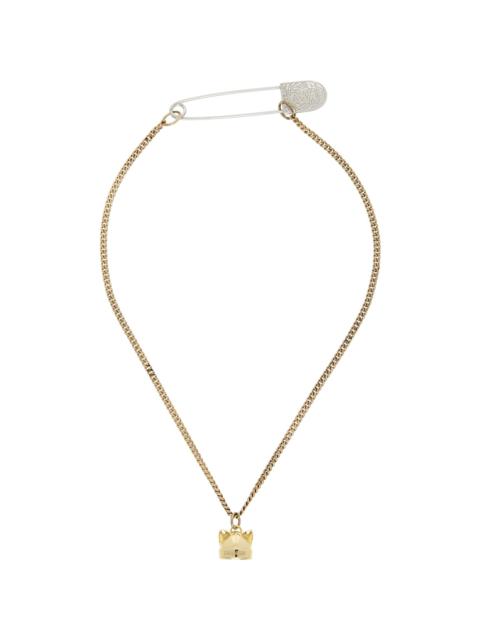CHARLES JEFFREY LOVERBOY Gold Ears Beanie Charm Necklace