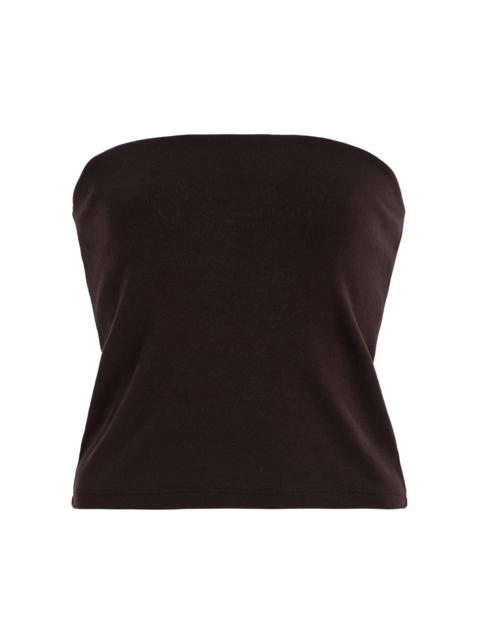 DONNI. Baby Ribbed Tube Top brown