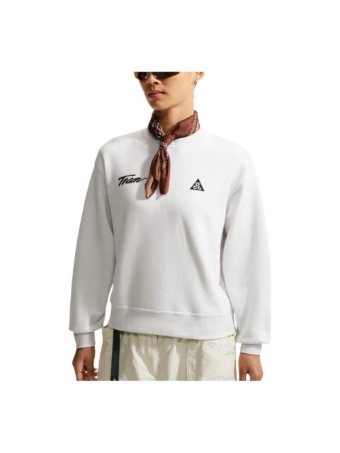 Nike (WMNS) Nike ACG Tuff Fleece Sweatshirt Asia Sizing 'Summit White' IU8169-121