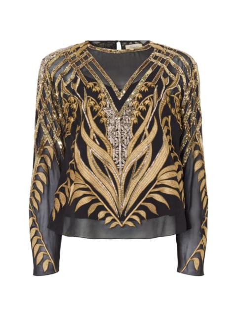 Temperley London Horatio sequin-embellished blouse