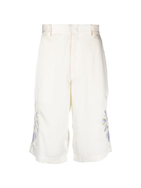 BLUEMARBLE embroidered satin shorts