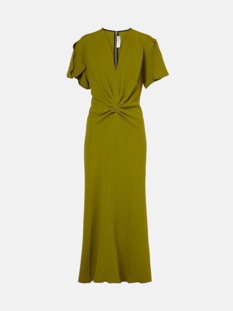 Draped midi dress