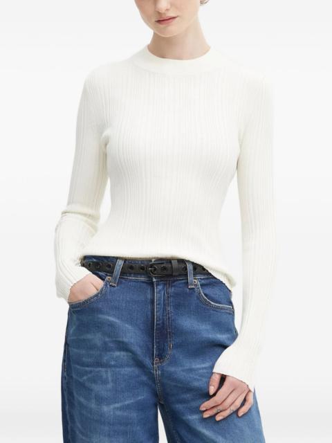 HUGO ribbed-knit top