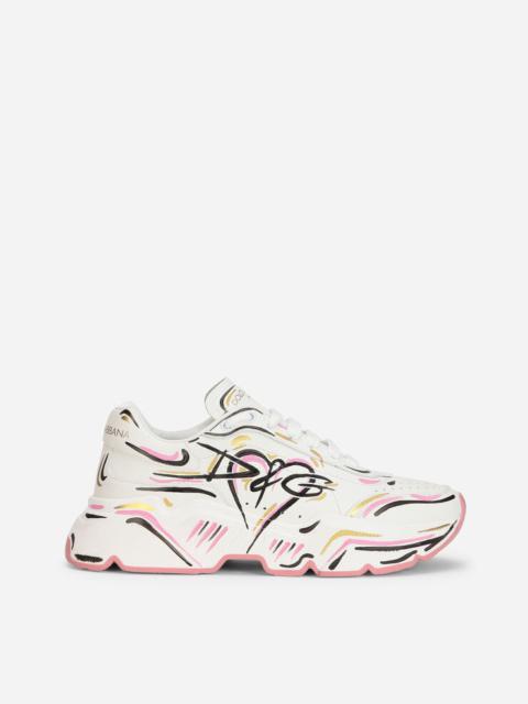 Dolce & Gabbana Hand-painted calfskin nappa Daymaster sneakers
