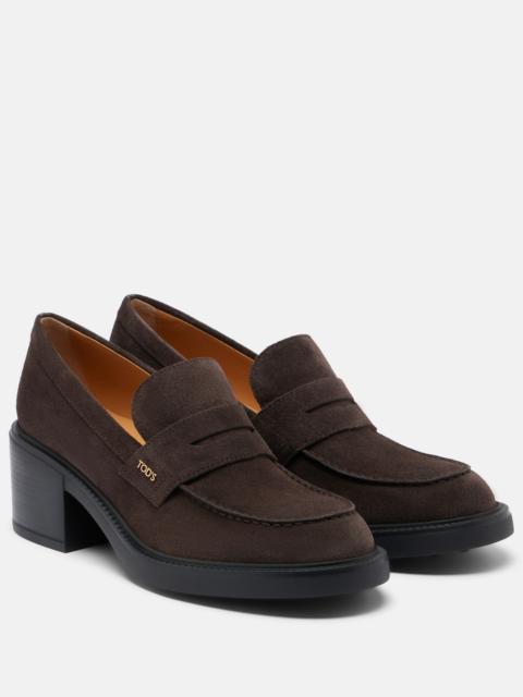 Tod's Suede loafer pumps