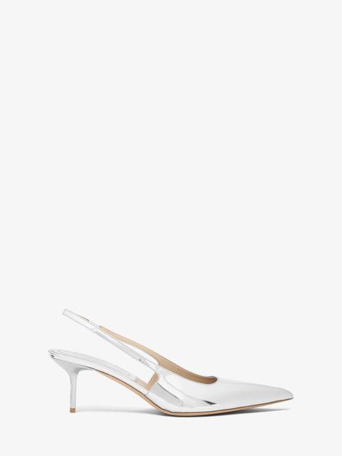 MICHAEL KORS Emma Metallic Leather Slingback Pump
