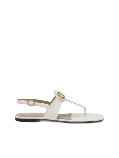 Valentino logo thong sandals