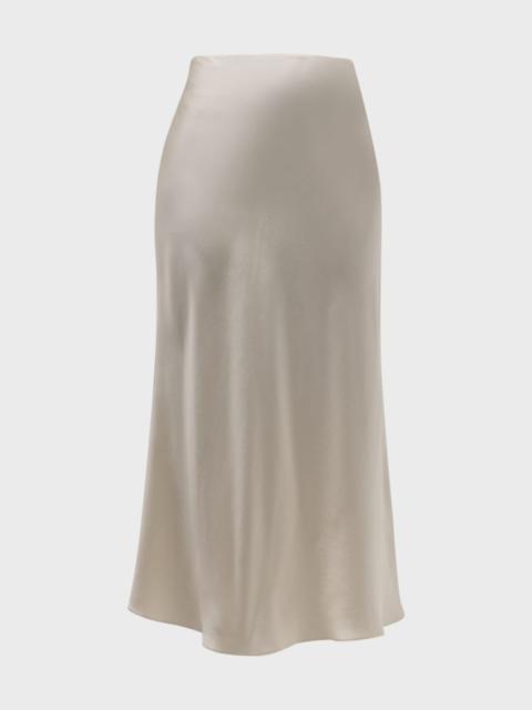 SABLYN Silk Midi Skirt