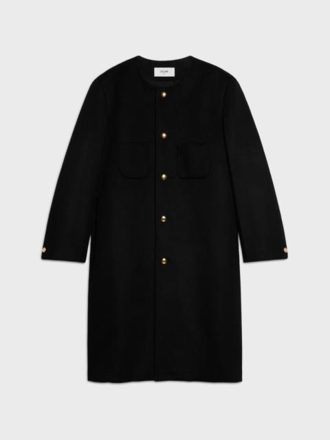CELINE coat IN DOUBLE-FACE CASHMERE