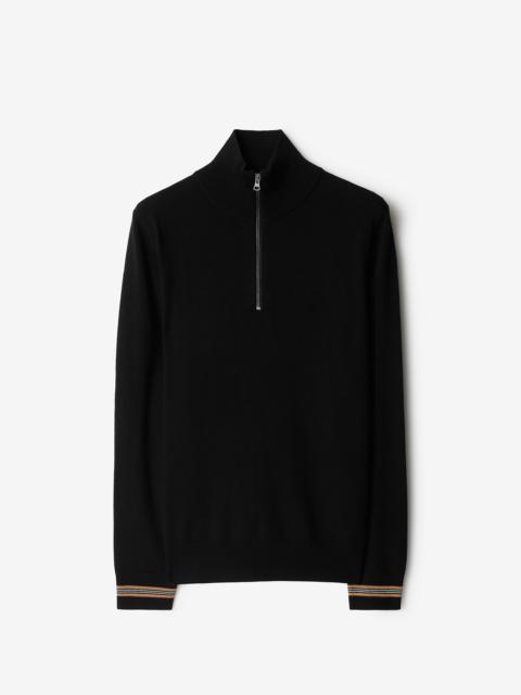 Burberry Wool Half-zip Sweater