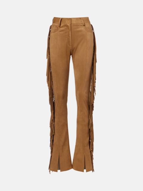NORMA KAMALI Fringed slim pants