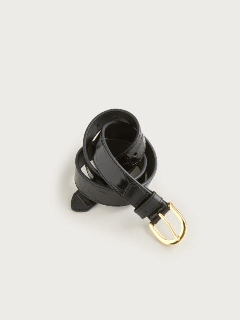 J.CREW Classic belt in croc-embossed leather
