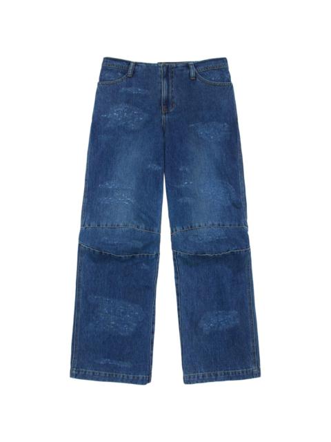 ADER error distressed wide-leg jeans