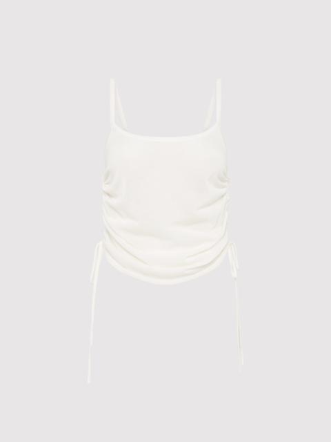 Ruched Tank - White