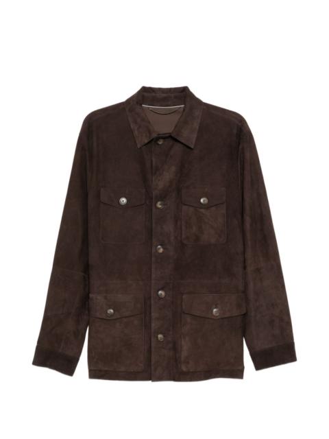 Canali flap-pocket jacket