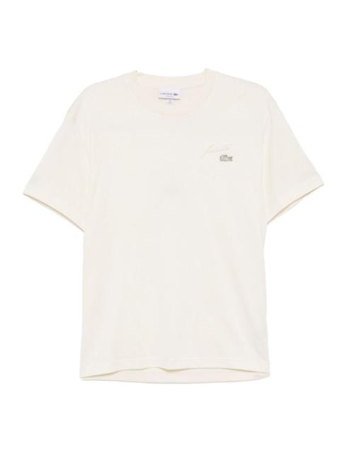 LACOSTE embroidered-logo cotton T-shirt