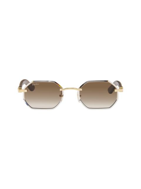 Cartier Gold Exception Signature C Sunglasses