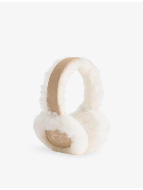 UGG Logo-Embroidered Sheepskin Earmuffs
