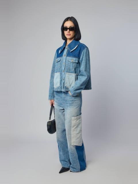 GANNI Vintage Patchwork Denim Jacket