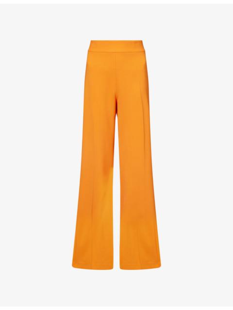 CAROLINA HERRERA Diane Wide-Leg Wool-Blend Trousers
