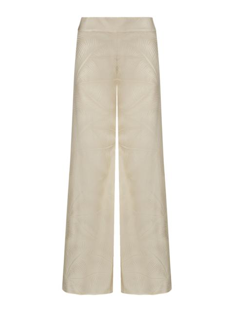 Johanna Ortiz Laidback Energy Straight-Leg Pants neutral