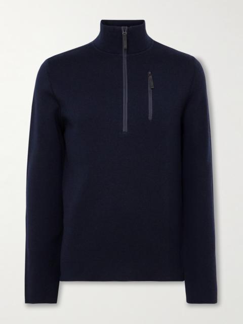 Aztech Mountain Matterhorn Shell-Trimmed Wool Half-Zip Ski Mid-Layer