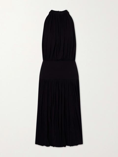 TOTEME Gathered Jersey Midi Dress