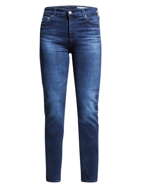 AG Jeans Women's Mari High-Rise Slim-Straight Jeans - Dark Blue
