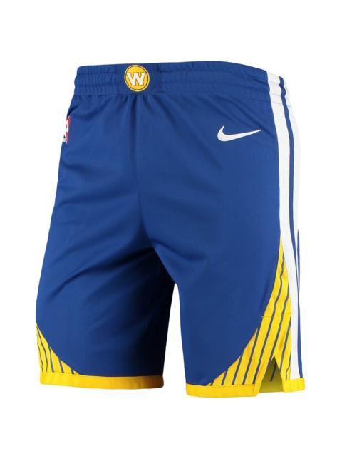 Nike NBA Authentic Aeroswift Road Shorts "Golden State Warriors" 866383 495