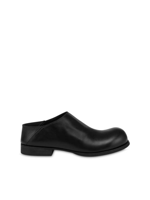 Moschino leather slip-on shoes