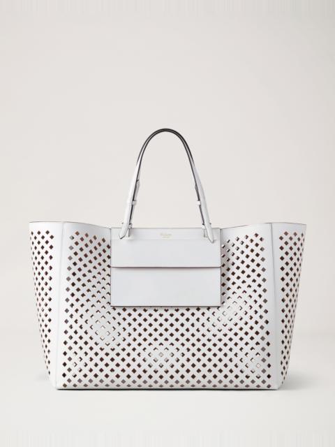 Mulberry XL Perforated Tote
White Perforated Leather