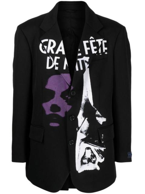 Raf Simons Grand Fête single-breasted blazer